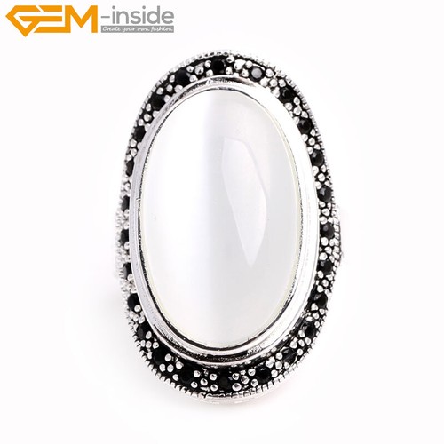 Anillo Arenisca Tibetana Ágata Negra-Plata Vintage Boho Hippy Gitano Joyería Anillo - Imagen 35 de 39