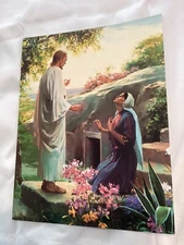 LDS Media Art Mormon 8.5x11in Burial Of  The Christ Jesus By Carl Bloch Vtg 1992