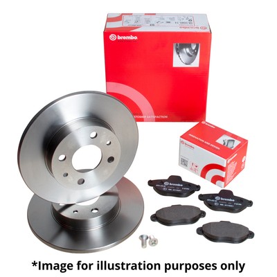 Ø 300 mm GENUINE BREMBO INTERNALLY VENTED REAR AXLE BRAKE DISCS 09.9793.11