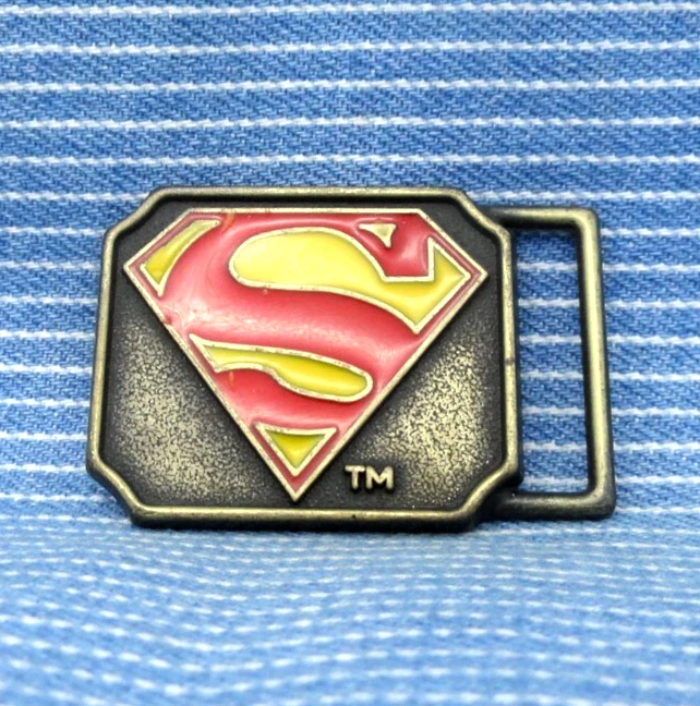 Vestido Promocional Superman DC Comics Hebilla Cinturón Superhéroe De Colección 1944 Lee NY .CPA532 Foto 2 de 4
