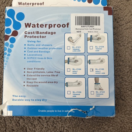 Waterproof Cast Bandage Protector Adult Short Arm SL-2100 - Picture 10 of 11
