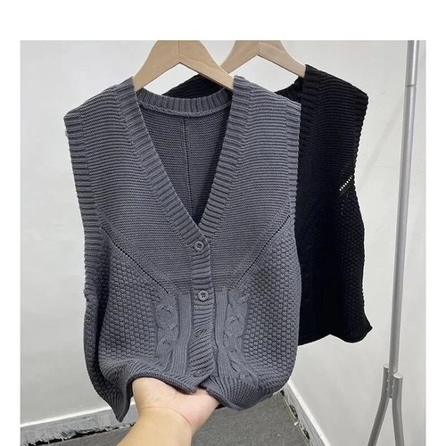 Women's Knitwear Cardigan Vest Coat Spring Autumn V-neck Lady Sweater Outwear - Bild 9 von 30