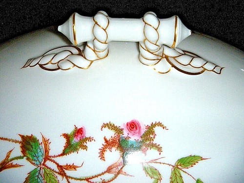 Antikes HAVILAND & Co. Limoges, Frankreich "Moosrose" Porzellan mit dickem Goldrand - Bild 9 von 210