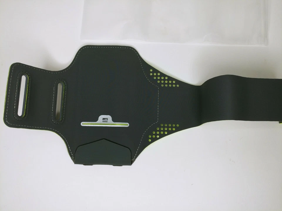 Inateck Gray/Green Sport Armband Running Jogging Gym Arm Band Pouch Cell Phone - Image 2 of 2