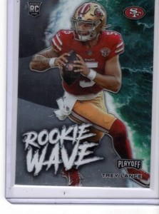2021 Panini Playoff Trey Lance Rookie Wave Rookie Card #RW-TLA.