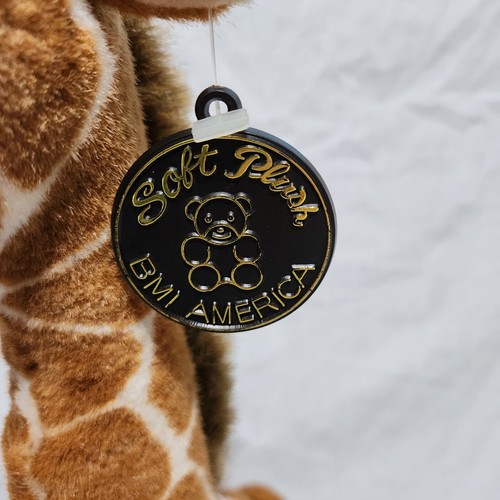 Vintage BMI America bewegliche Giraffe Plüschtier 17 Zoll realistisches Stofftier Spielzeug - Bild 5 von 13