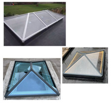 Guardian Roof Lantern Glass Skypod Skylight White Grey Black Frame Rooflight UK