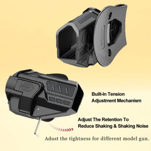Tactical Holster Fit Glock 44 45 19 19X 17 31 32 gen1-5 G22 23 Gen3-4 9mm Holder - Picture 4 of 9