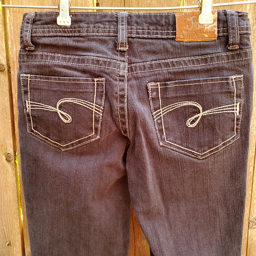 Justice Girls Jeans 12 Slim Black Simply Low Stretch - Picture 7 of 10