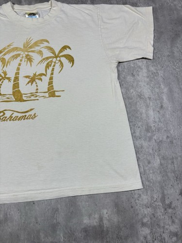 Vintage 90s Bahamas Surf Beach T-Shirt size M - Picture 3 of 11