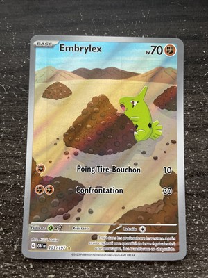 Carte Pokémon Embrylex 105/197 Commune Flammes Obsidiennes Carte Pokémon Embrylex 105/197 Commune Flammes Obsidiennes