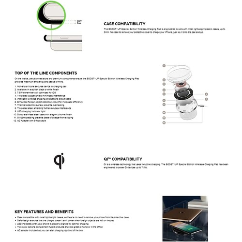 Belkin Boost Wireless Qi Fast Charger with AC Adapter Included (Bulk Packaging) - Picture 56 of 66