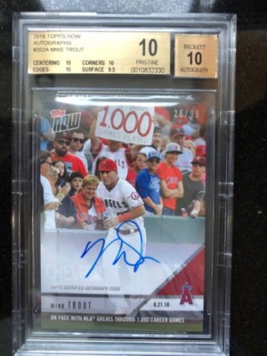 Mike Trout 直筆サイン　マイクトラウト auto /99 topps 2024 Topps Series 1 1989 Mike Trout Auto Black Parallel 06