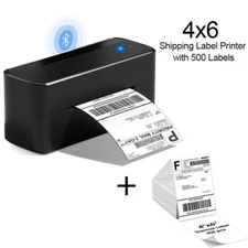 Phomemo Thermal Shipping Label Printer 4X6 Wireless Thermal Printer +500X Labels