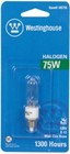 Westinghouse 75 W T4 Bulb Shape Code Light Bulbs
