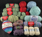 Mixed Lot of 5.5 lbs of Yarn - Variety of Colors Sage Purple Caron Red Heart