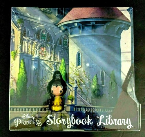 Disney Princess Storybook Library 6 Book Set w/ Poster Stickers, Belle Key Chain - Picture 6 of 12
