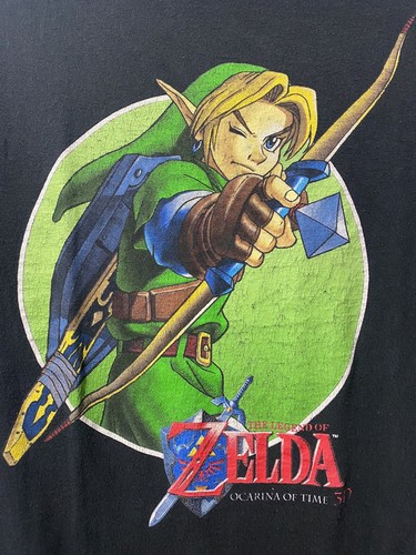 Legend of Zelda Ocarina of Time 2014 3D Nintendo N64 Y2K T-Shirt LARGE 20x26 - Bild 2 von 5