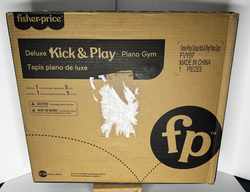 Fisher-Price Deluxe Kick & Play Piano Gym Learning Play Mat Colorful NIB - Picture 10 of 11