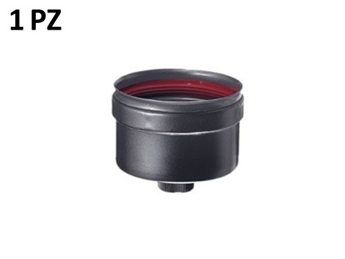 KIT Tubi Canna Fumaria Scarico Fumi 80 mm Per Stufa a Pellet Acciaio Nero - Foto 5 di 8