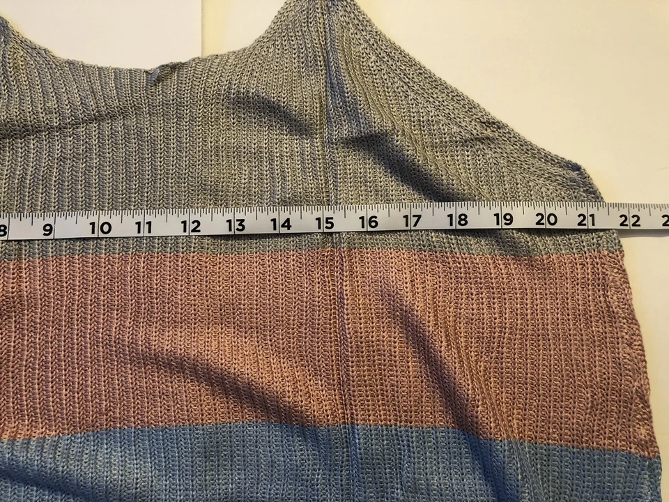 Camiseta sin mangas tejida multicolor para mujer talla XL G2D20 Foto 4 de 4