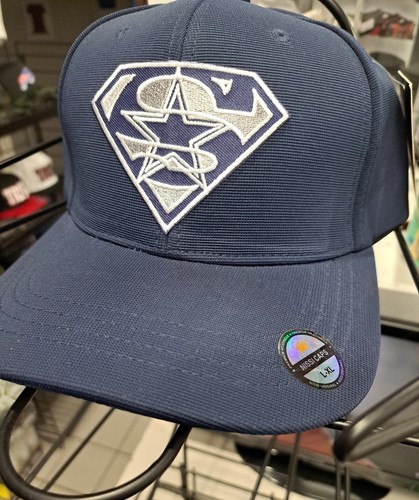 Dallas Cowboys Superman Navy Blue FlexFit Baseball Hat Size Large - Bild 3 von 5