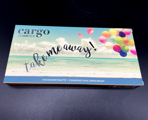 Cargo "Take Me Away!" 12 Pan Eye Shadow Palette W/Dual-Ended Brush 0.8g NIB - Picture 2 of 10