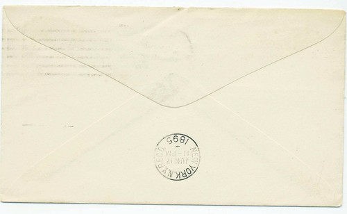 Asesores de la Junta de Estados Unidos 1895 Trenton, Nueva Jersey NY #U311 máquina cancelar Z - Imagen 2 de 2