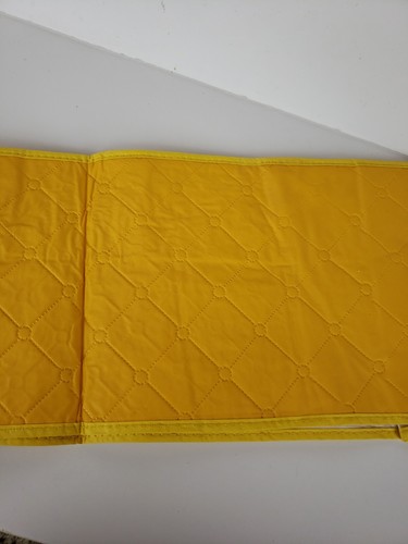 Vintage Dora May Kitchen Toaster Cover Yellow Oblong 4 Slice New Quilted Vinyl - Picture 5 of 6