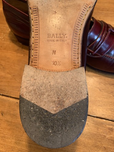 Bally Switzerland Burgundy Tassel Loafers Italy Mens 10.5 N - Picture 10 of 11