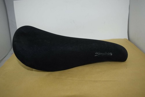 Mundialita Saddle Seat Vintage road bike suede black Used - Picture 1 of 9