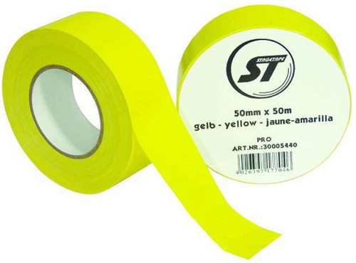 0,22€/m Gewebeband PRO GELB Stagetape 50m x 50mm Panzerband Steinband Gaffa-Tape - Bild 1 von 2