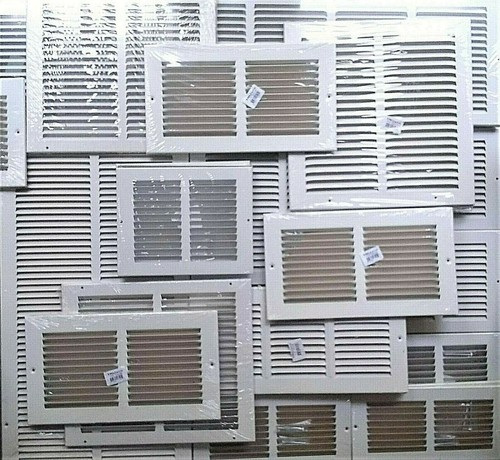 Wall Vent CHOOSE SIZE White 8" x 24", 10" x 4", 14" x 6" Wall/Ceiling Vents HVAC - Picture 4 of 7