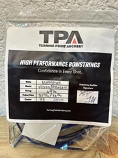 Mathews V3X 33 /Phase 4 33 Bow String and Cable Set. Natural w/Blue Serving