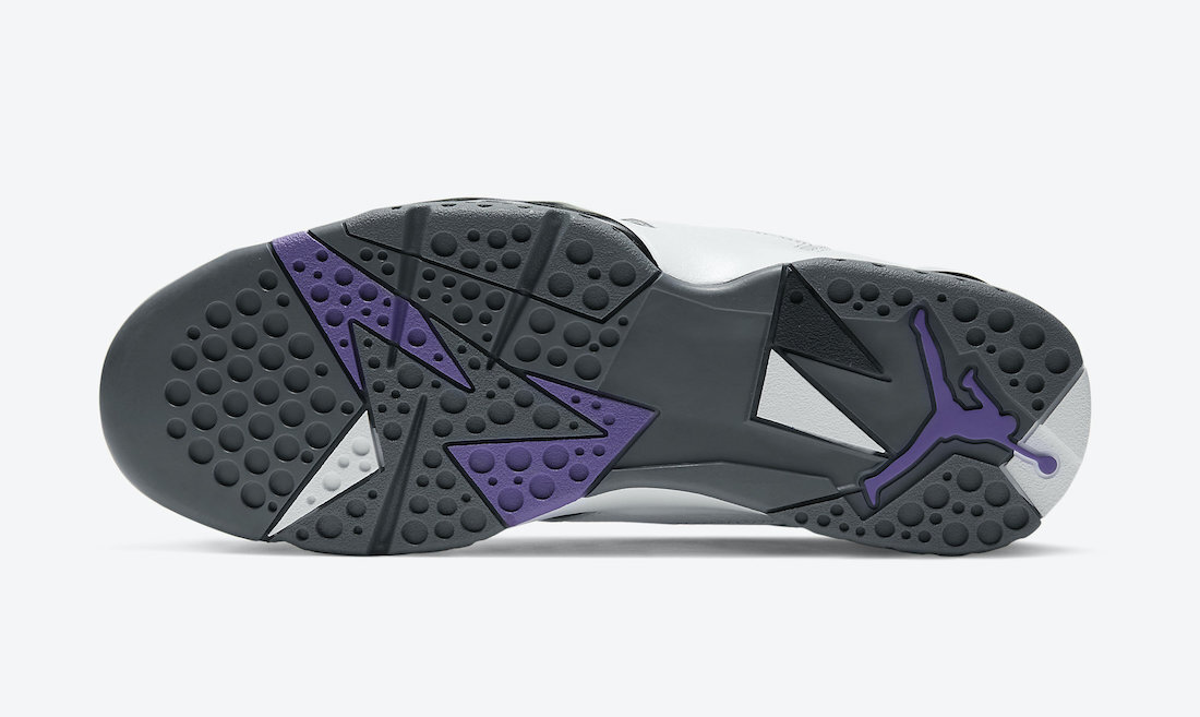 Nike Air Jordan 7 グレー/パープル Nike Air Jordan 7 Retro White Grey Varsity Purple CU9307-100