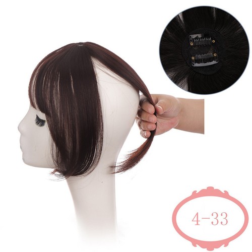 Clip-In Women Hairpieces 3D Ladies Bangs Hairline Covering 25cm As Real Hair - Picture 11 of 35