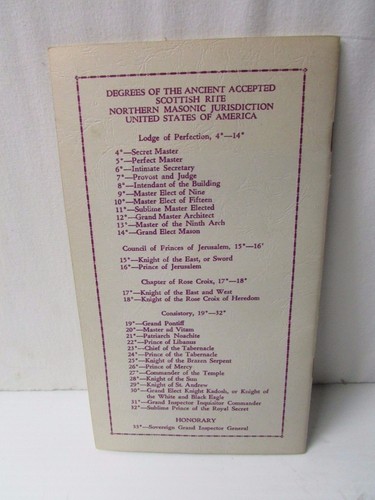 18th Reunion "The Illustrious" 33rd Degree Class ~ Scottish Rite ~ May 1975 - Picture 4 of 4