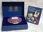 Halcyon Days Enamel Love Trinket Box Hinged Lid England + Gift Box + Paper Info