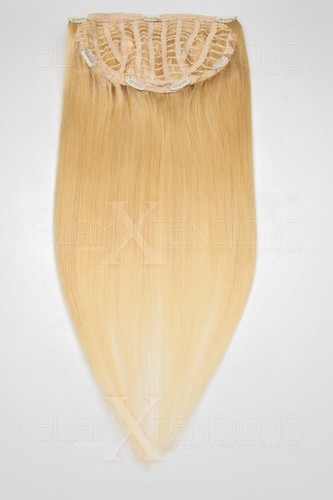 50cm 7 Clip Haarteil 100% Echthaar Halbperücke Clip In Extension Echthaarperück - Bild 9 von 19