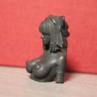 Brass Egyptian Queen Statue Miniature Version of Body Art Antique Decorations