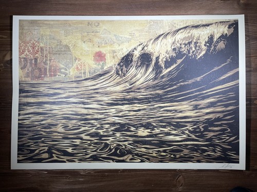 Shepard Fairey Obey Giant Dark Wave Art Print Poster Signed Offset Lithograph - Picture 1 of 11
