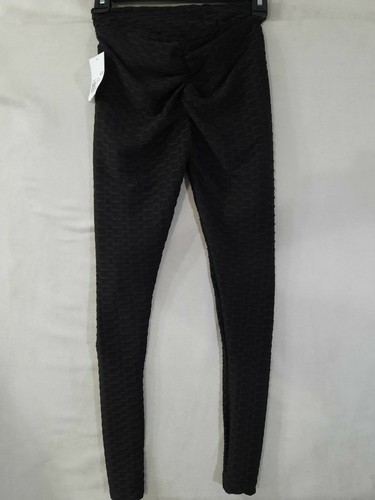 Forever 21 Black Leggings Womens Small NWT Geometrical Pattern - Picture 5 of 8