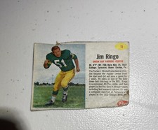 1962 Post JIM RINGO Football Card # 11