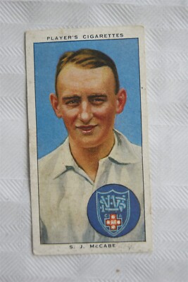 Players Cricketers Nr. 1938 44 S. J. McCabe. NSW & Australien