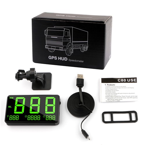 Digital GPS Speedometer Car HUD Display MPH/KMH For Bike Motorcycle Universal - Imagen 12 de 12