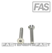 (50) M4 x 0.7 x 25 Stainless Steel Flat Head Socket Cap Screws DIN7991 M4-0.7 A2