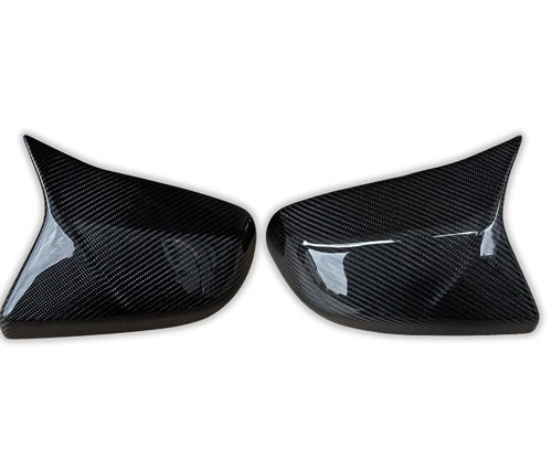 Real Carbon Fiber Mirror Cover Replacement Fit For Cadillac ATS 2014-18 - Picture 3 of 5