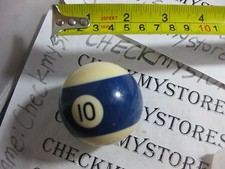 VINTAGE 10 BILLIARD BALL GENTLY USED