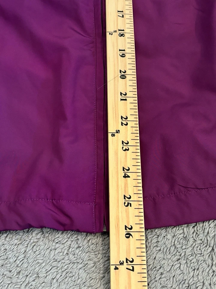Chaqueta cortavientos Ativa para mujer pequeña púrpura cremallera completa golf activa ligera Foto 4 de 4
