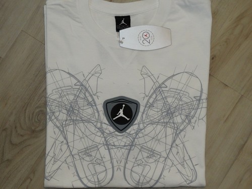 VINTAGE NIKE AIR JORDAN MEN'S T-SHIRT, BRAND NEW WITH TAG, SIZE XL, WHITE #158 - Bild 7 von 7